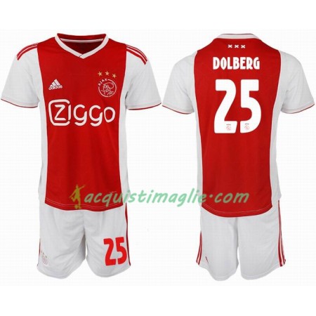 Divisa di Calcio Ajax DOLBERG 25 Bambino Prima 2018/2019